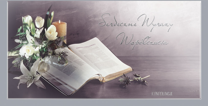 Polish Greeting Cards Condolences - DL
