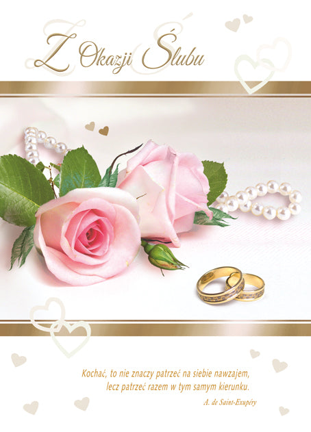Polish Greeting Cards Wedding - B6