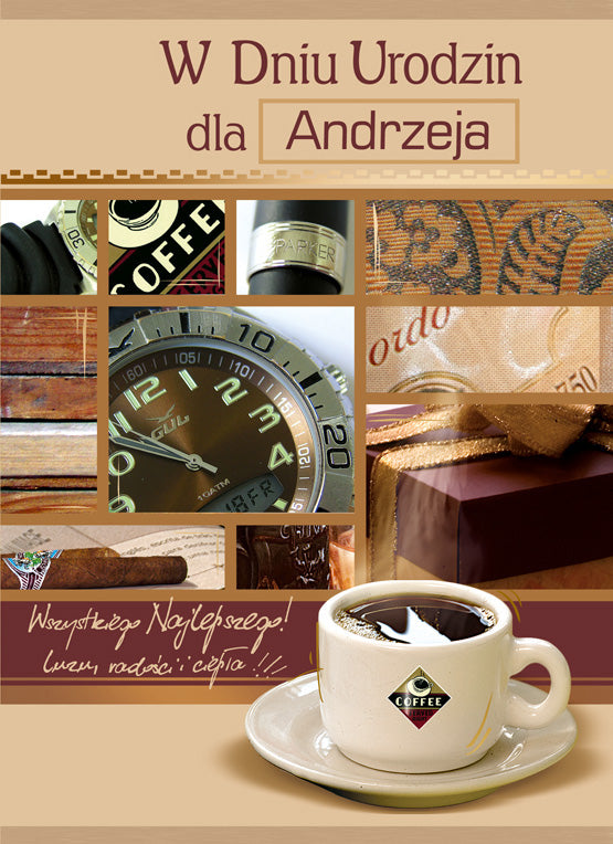 Polish Name Day Cards For Him with Changeable Name - A5SI