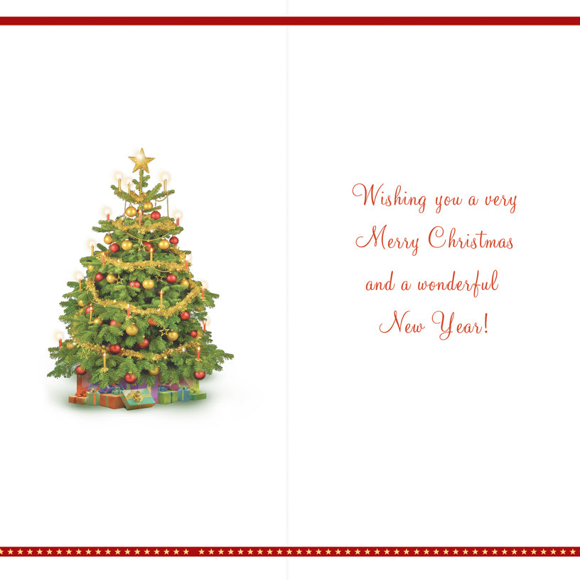 Greeting Card - Merry Christmas and Happy New Year - DL