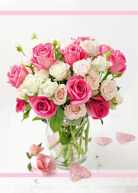 Polish Greeting Cards Flowers with no Text - B6