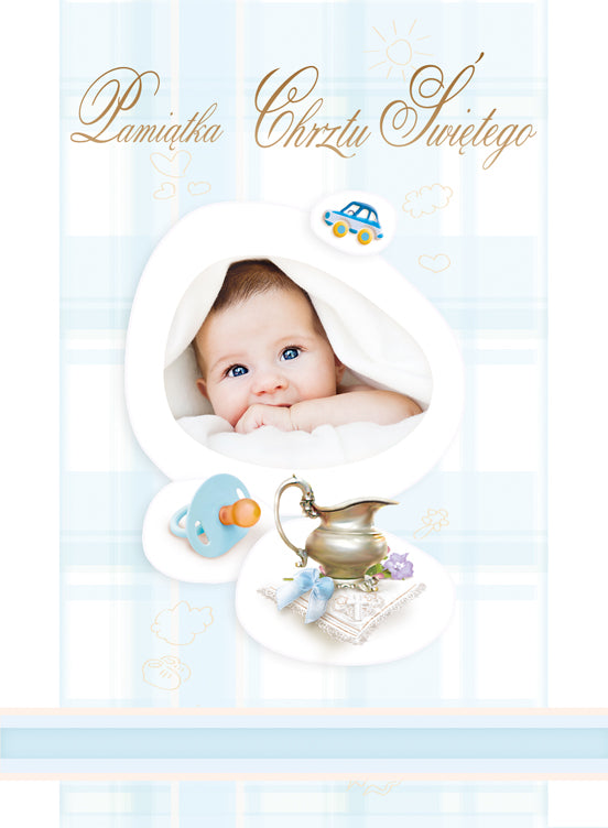 Polish Greeting Cards Baptism 3D - A5P