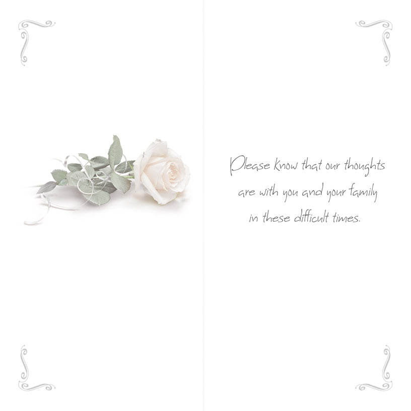 Condolence Card - With Sympathy - DL