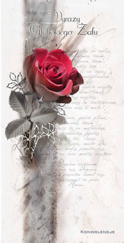 Polish Greeting Cards Condolences - DL