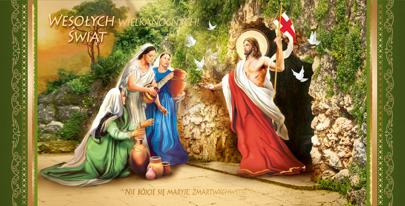 Polish Greeting Cards Easter Religious - DL