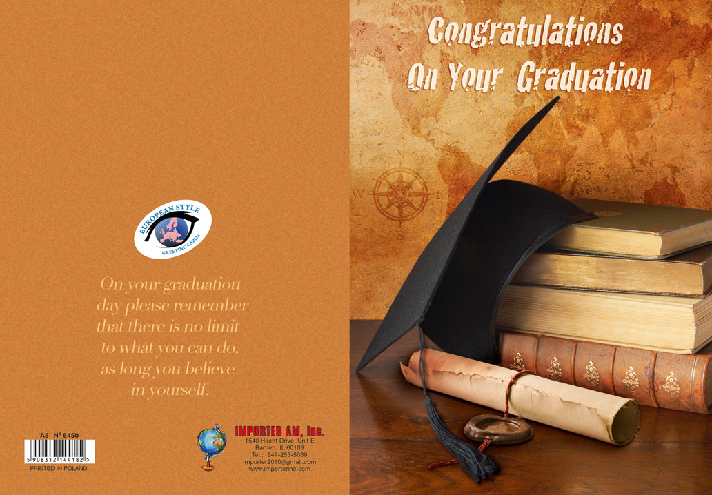 Greeting Card - Congratulations On Your Graduation - A5N