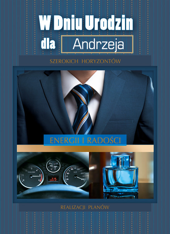 Polish Name Day Cards For Him with Changeable Name - A5SI