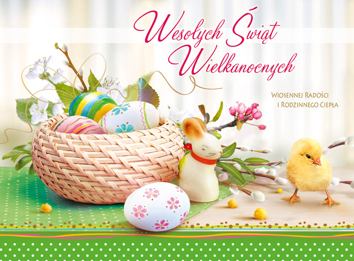 Polish Greeting Cards Easter Decoration 3D - A5P