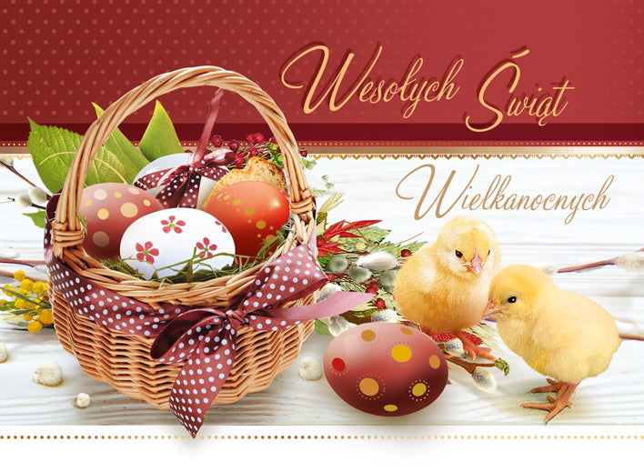 Polish Greeting Cards Easter Decoration 3D - A5P