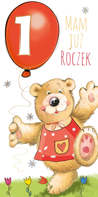 Polish 1st Birthday Cards - DL