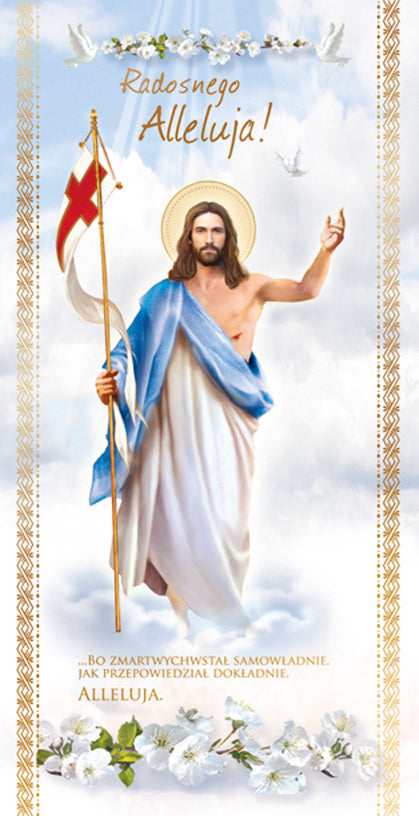 Polish Greeting Cards Easter Religious - DL