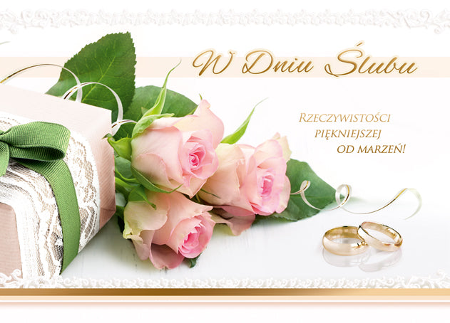 Polish Greeting Cards Wedding - B6