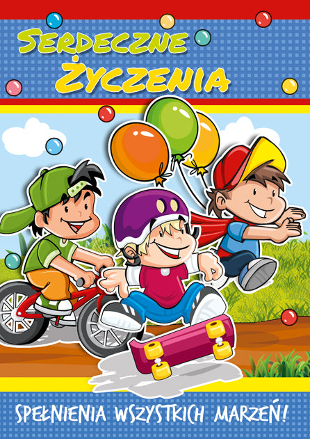 Polish Greeting Cards for Kids - B6