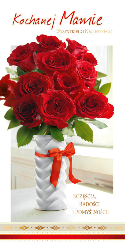 Polish Greeting Cards for Mother and Father - B6