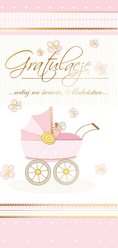 Polish Greeting Cards New Baby - DL