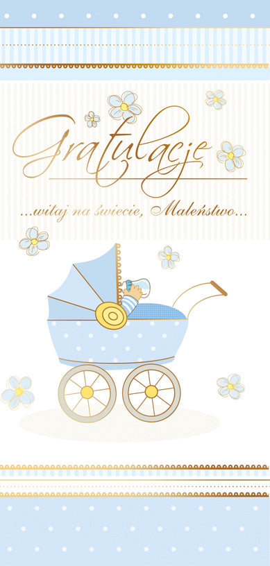 Polish Greeting Cards New Baby - DL