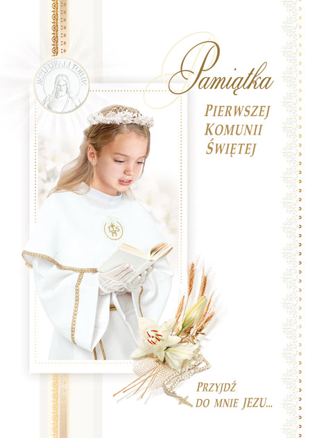 Polish Greeting Cards First Communion - B6