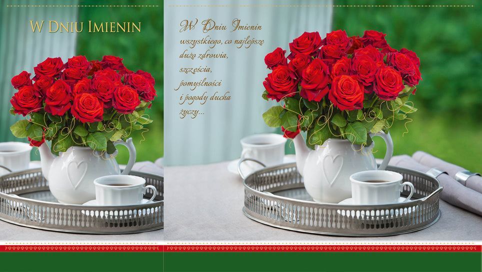 Polish Name Day Cards Flowers - K2P