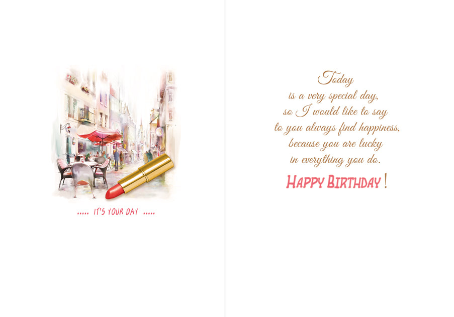 Birthday Card - Happy Birthday for Her - B6L