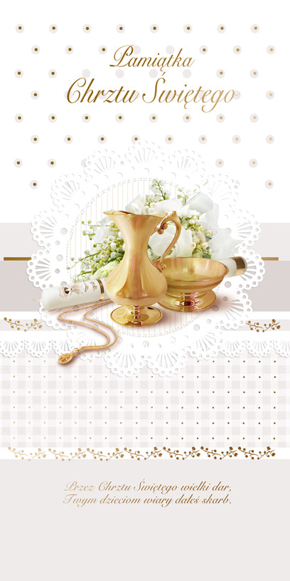 Polish Greeting Cards Baptism - DL