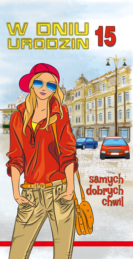 Polish Birthday Cards For Kids with Changeable Year Set 1 - DL