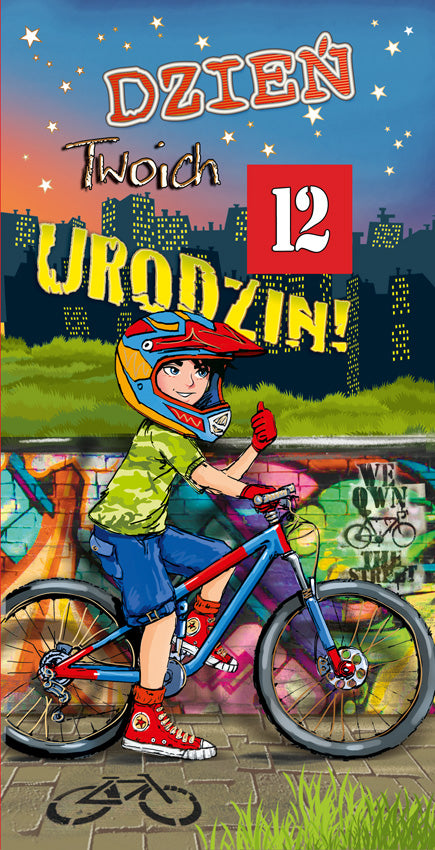Polish Birthday Cards For Kids with Changeable Year Set 1 - DL