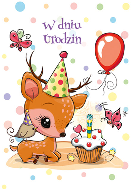 Polish Birthday Cards For Kids - B6