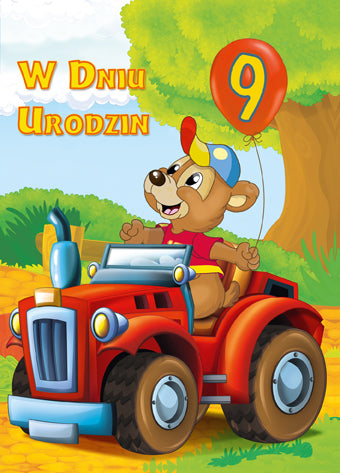 Polish Birthday Cards For Kids with Changeable Year - B6SC