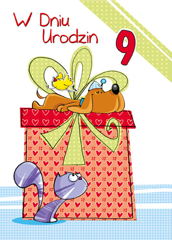Polish Birthday Cards For Kids with Changeable Year - B6SC