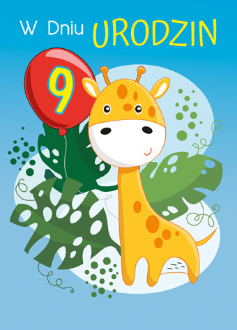 Polish Birthday Cards For Kids with Changeable Year - B6SC