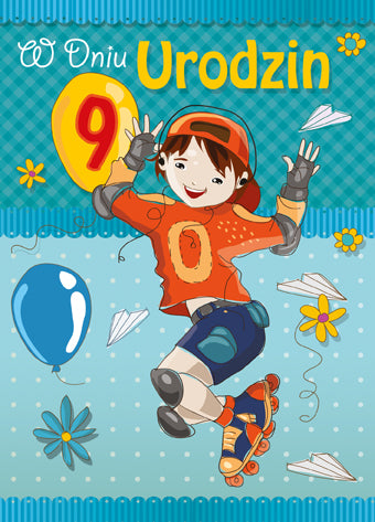 Polish Birthday Cards For Kids with Changeable Year - B6SC
