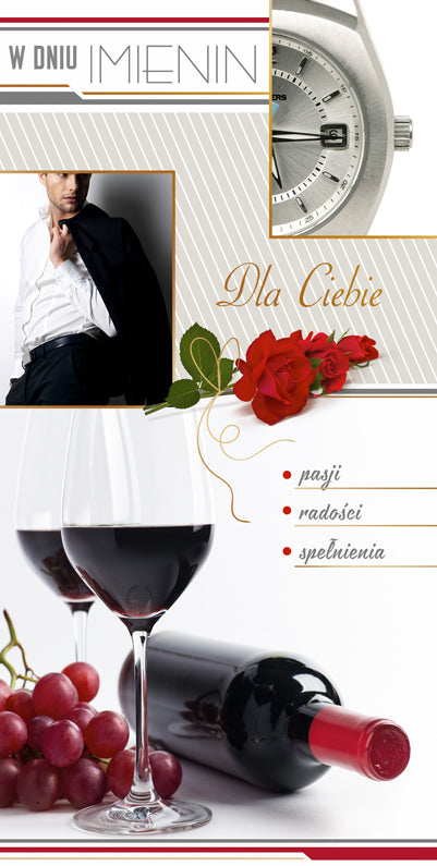 Polish Name Day Cards For Him - DL