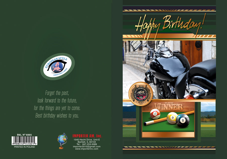 Birthday Card - Happy Birthday for Him - B6L