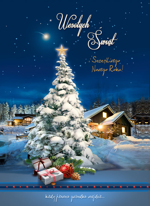 Polish Greeting Cards Christmas - A5P