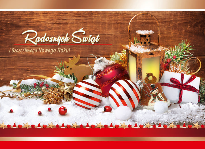 Polish Greeting Cards Christmas - A5P