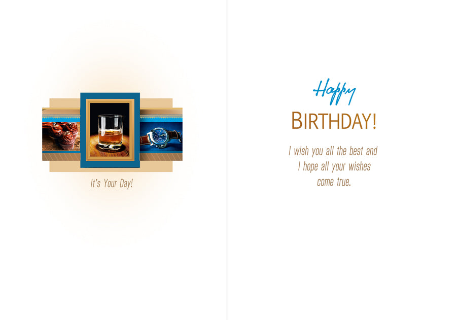 Birthday Card - Happy Birthday for Him - B6L