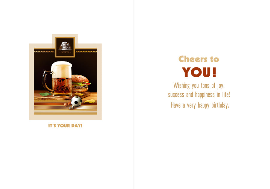 Birthday Card - Happy Birthday for Him - B6L