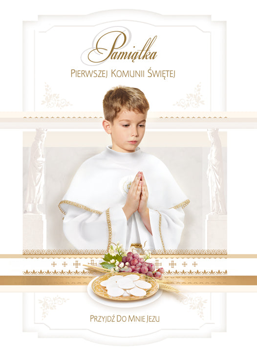 Polish Greeting Cards First Communion Boy 3D - A5P
