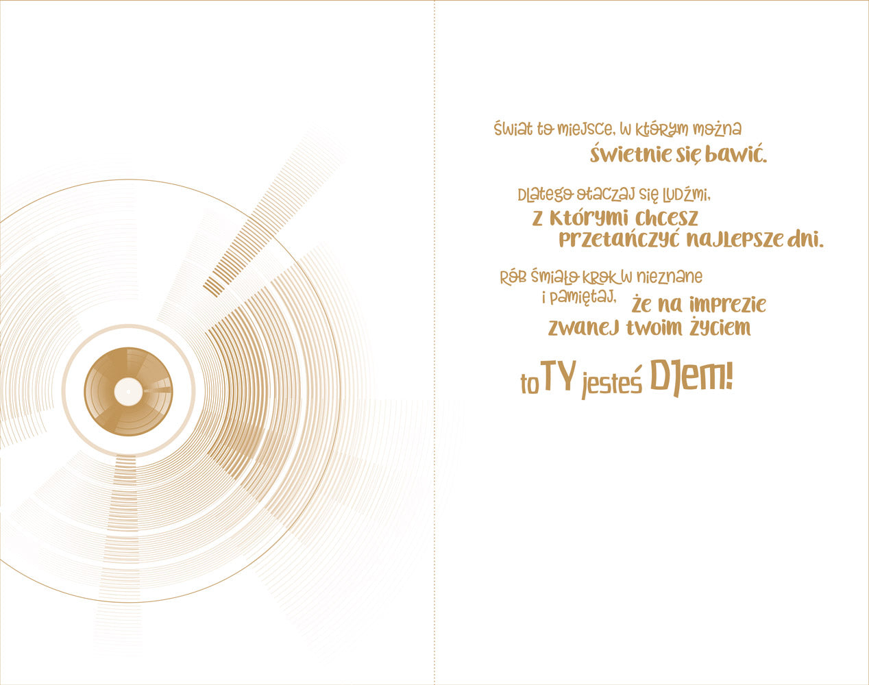 Birthday Card Go Through Life with a Hit