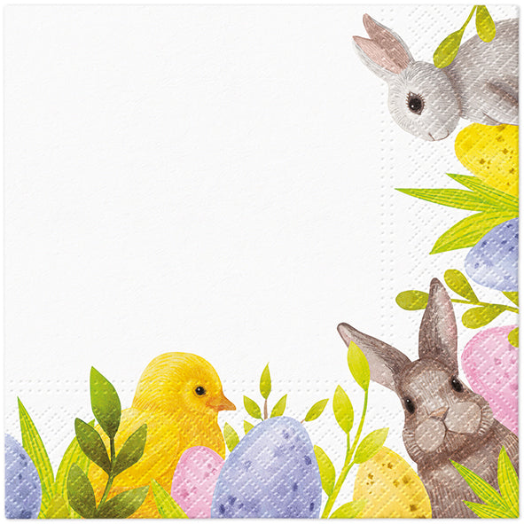 Easter Lamb Baby Chicks Paper Napkins