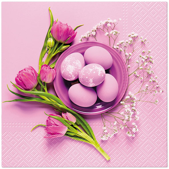 Napkins Purple Easter