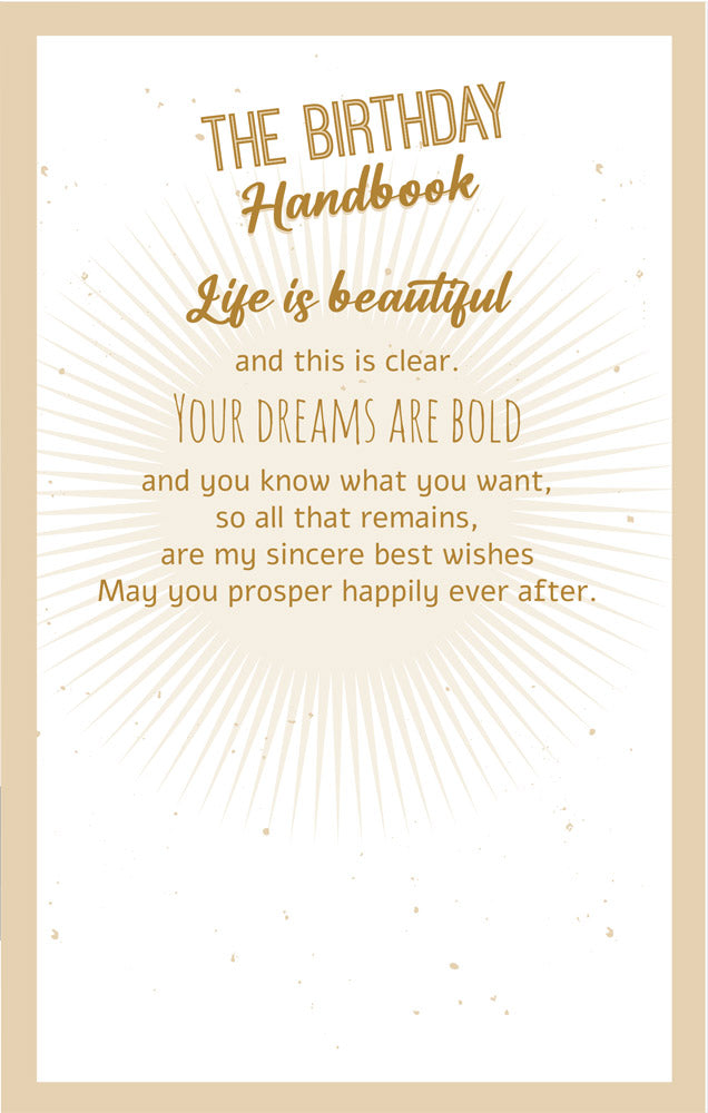 Birthday Card The Birthday Handbook Air Balloon