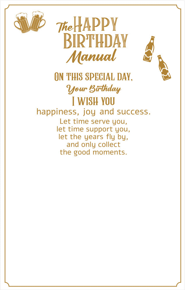 Birthday Card The Bad News is Time Flies