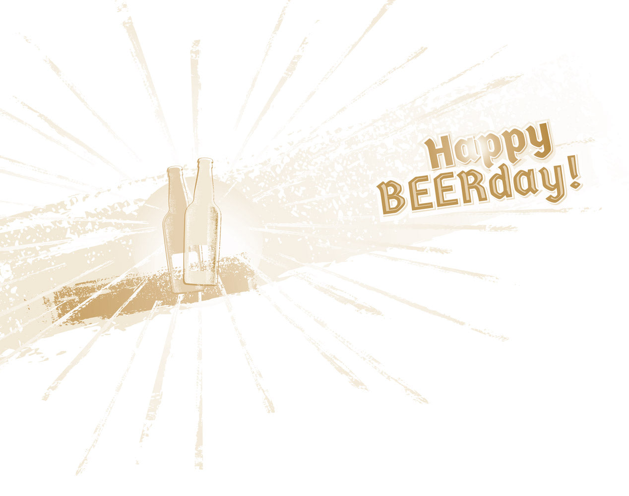 Birthday Card Beer is Never The Answer