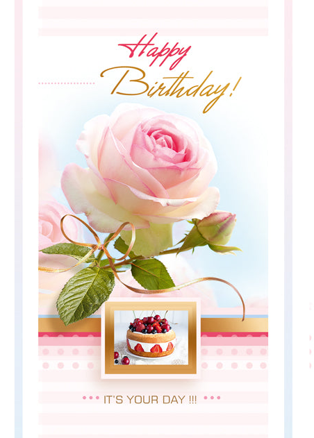 Birthday Card - Happy Birthday for Her - B6L