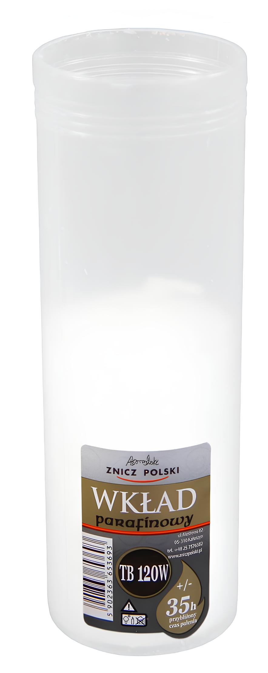 Pressed Paraffin Replacement for cemetery candle holder - TB120W