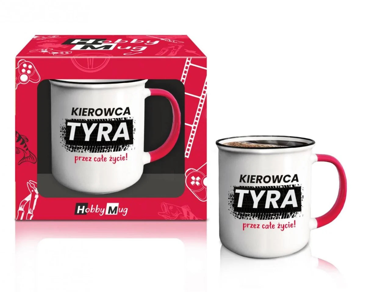 HOBBY MUG - Mug 400ml (13.5 fl oz) Truck driver all his life