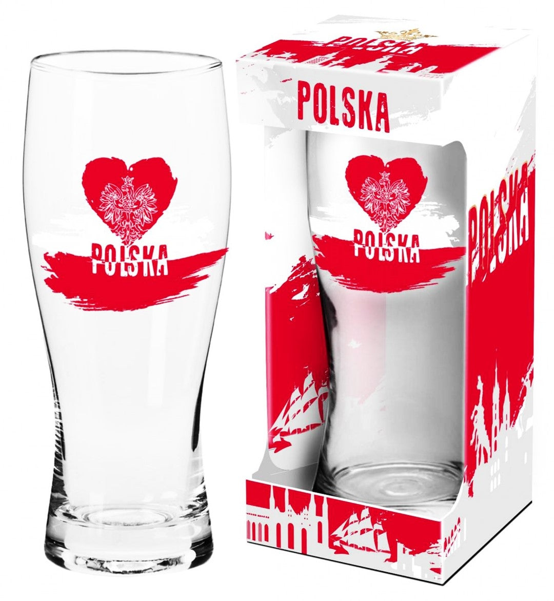Beer Glass Golding 500ml (17 fl oz) Heart