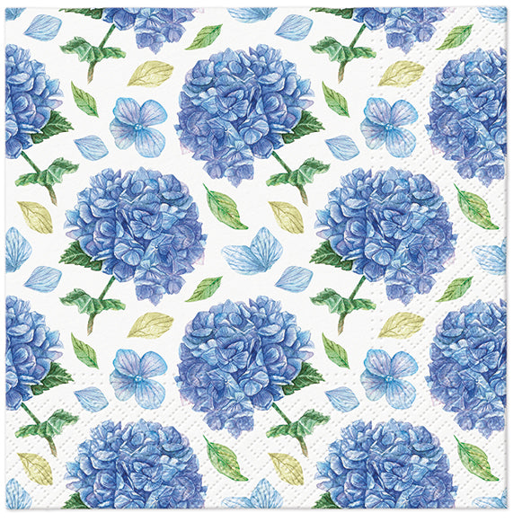 Paper Napkins Blue Flowers