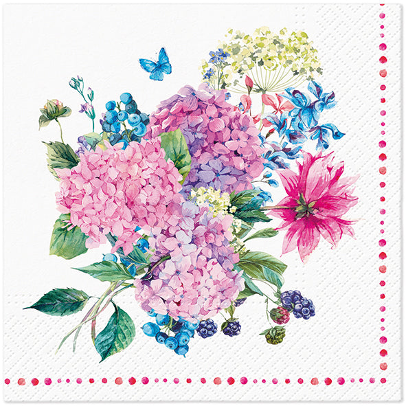 Paper Napkins Colorful Flowers